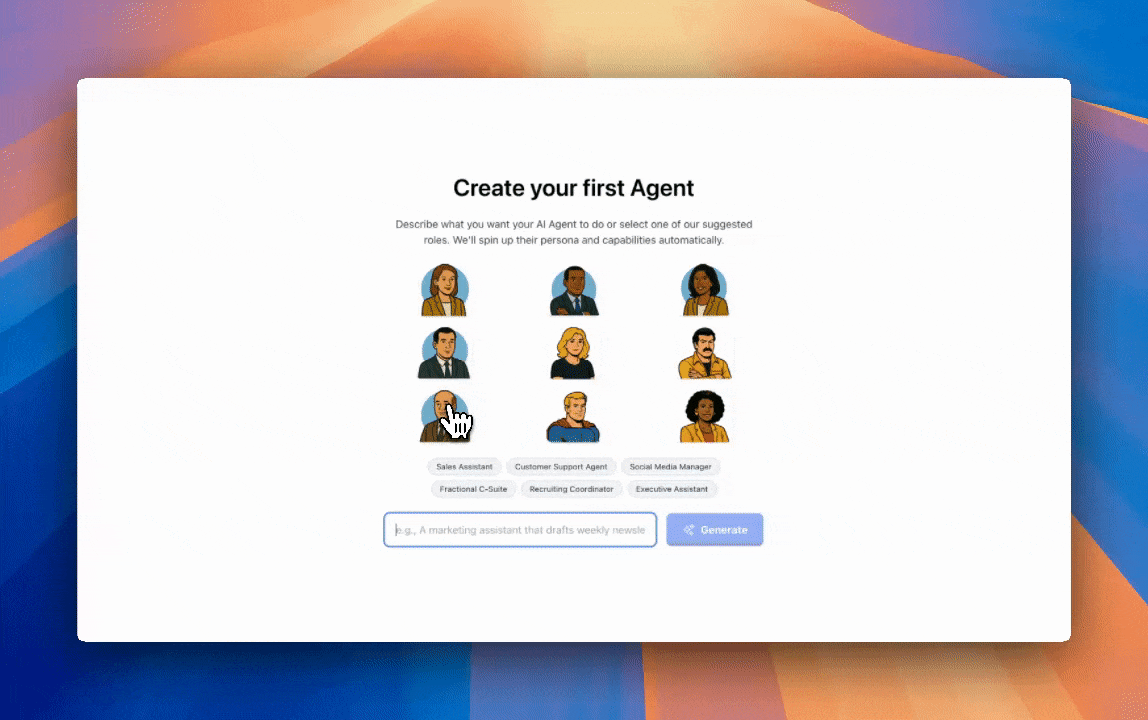 Personas feature visual