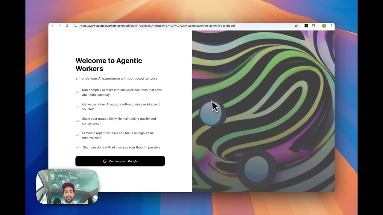 Video thumbnail showing AI automation workflow